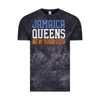 Cloud Black jamaica queens new york ny t shirt Vintage Tee - linhVisuals