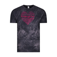 Cloud Black cute love heart kindergarten teacher valentines day womens Vintage Tee - linhVisuals