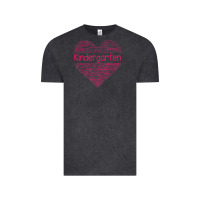 Vintage Black cute love heart kindergarten teacher valentines day womens Vintage Tee - linhVisuals