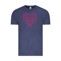 Vintage Denim cute love heart kindergarten teacher valentines day womens Vintage Tee - linhVisuals