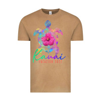 Vintage Camel kauai hawaii vacation 2022 sea turtle flower tropical t shirt Vintage Tee - linhVisuals
