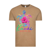 Vintage Coffee kauai hawaii vacation 2022 sea turtle flower tropical t shirt Vintage Tee - linhVisuals