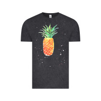 Vintage Black Pineapple Onesie Vintage Tee - linhVisuals