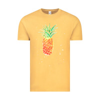 Vintage Mustard Pineapple Onesie Vintage Tee - linhVisuals