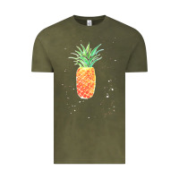 Vintage Olive Pineapple Onesie Vintage Tee - linhVisuals