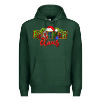 Sports Green christmas brother claus Premium Hoodie - FaDigitalArtStudio