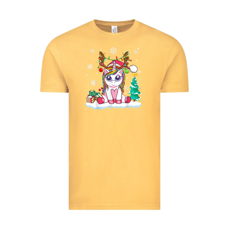 Cute Unicorn Christmas Shirt Kid Girls Women Deer Santa Xmas 1 Vintage Tee by linhVisuals | Teevron