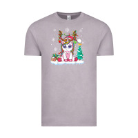 Vintage Zinc cute unicorn christmas shirt kid girls women deer santa xmas 1 Vintage Tee - linhVisuals