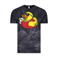 Cloud Black lifeguard rubber duck t shirt Vintage Tee - linhVisuals