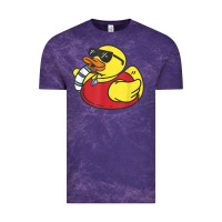 Cloud Purple lifeguard rubber duck t shirt Vintage Tee - linhVisuals