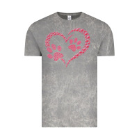 Cloud Rock funny valentine day gift t  shirt paw print heart dog cat owner lover Vintage Tee - linhVisuals