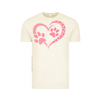 Vintage Arctic funny valentine day gift t  shirt paw print heart dog cat owner lover Vintage Tee - linhVisuals