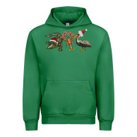 Emerald Christmas alligator pelican crawfish Urban Hoodie - BarkalooDesign