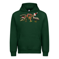 Forest Green Christmas alligator pelican crawfish Urban Hoodie - BarkalooDesign