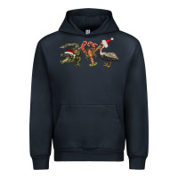 Navy Christmas alligator pelican crawfish Urban Hoodie - BarkalooDesign