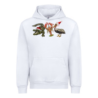 White Christmas alligator pelican crawfish Urban Hoodie - BarkalooDesign
