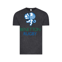 Vintage Black benetton rugby in italy Vintage Tee - linhVisuals