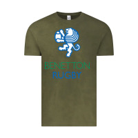 Vintage Olive benetton rugby in italy Vintage Tee - linhVisuals