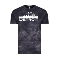 Cloud Black I Am Detroit Vintage Tee - linhVisuals