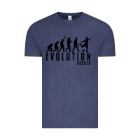 Vintage Denim soccer evolution Vintage Tee - linhVisuals