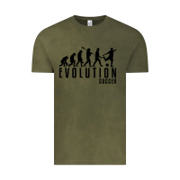Vintage Olive soccer evolution Vintage Tee - linhVisuals