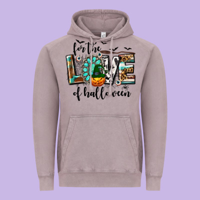 Western For The Love Of Halloween Vintage Hoodie Designed By Texasbilliewilder