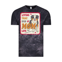Cloud Black australian shepherd mom t  shirt living that dog mom life australian s Vintage Tee - linhVisuals