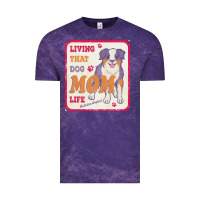 Cloud Purple australian shepherd mom t  shirt living that dog mom life australian s Vintage Tee - linhVisuals