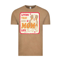 Vintage Coffee australian shepherd mom t  shirt living that dog mom life australian s Vintage Tee - linhVisuals