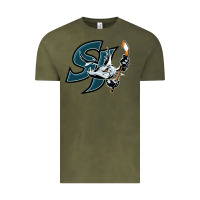 Vintage Olive the barracuda san jose Vintage Tee - linhVisuals
