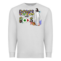 Dove Grey Bows and Boos Y'all Premium Sweatshirt - CowhideDigitalArt