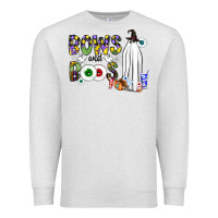 Oatmeal Heather Bows and Boos Y'all Premium Sweatshirt - CowhideDigitalArt