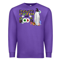 Purple Bows and Boos Y'all Premium Sweatshirt - CowhideDigitalArt