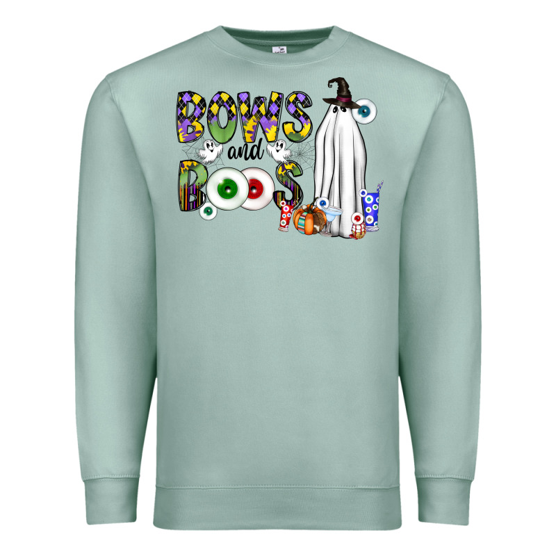 Bows And Boos Y'all Premium Sweatshirt by CowhideDigitalArt | Teevron
