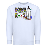 White Bows and Boos Y'all Premium Sweatshirt - CowhideDigitalArt