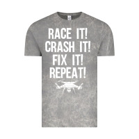 Cloud Rock funny drone racing design men women drone pilot rc racers Vintage Tee - linhVisuals