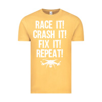 Vintage Mustard funny drone racing design men women drone pilot rc racers Vintage Tee - linhVisuals