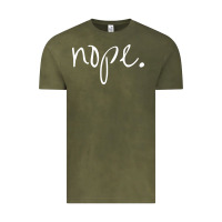 Vintage Olive funny nope Vintage Tee - linhVisuals