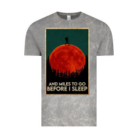 Cloud Rock hiking and miles to go before i sleep Vintage Tee - linhVisuals