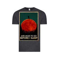Vintage Black hiking and miles to go before i sleep Vintage Tee - linhVisuals