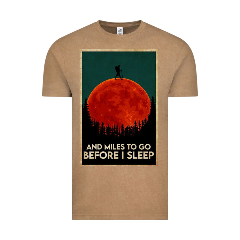 Hiking And Miles To Go Before I Sleep Vintage Tee by linhVisuals | Teevron