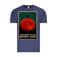 Vintage Denim hiking and miles to go before i sleep Vintage Tee - linhVisuals