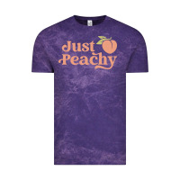 Cloud Purple just peachy retro 70s georgia peaches summer fruit Vintage Tee - linhVisuals