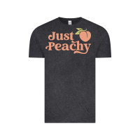 Vintage Black just peachy retro 70s georgia peaches summer fruit Vintage Tee - linhVisuals
