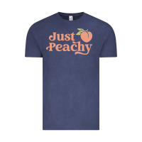 Vintage Denim just peachy retro 70s georgia peaches summer fruit Vintage Tee - linhVisuals