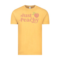 Vintage Mustard just peachy retro 70s georgia peaches summer fruit Vintage Tee - linhVisuals