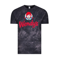 Cloud Black wendys restaurant Vintage Tee - linhVisuals