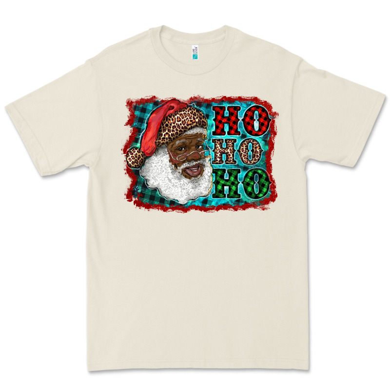 African American Santa Ho Ho Ho Premium Tee by RanaPortraitStore | Teevron