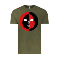 Vintage Olive eleggua 2 colors face Vintage Tee - linhVisuals
