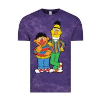 Cloud Purple bert and ernie Vintage Tee - linhVisuals